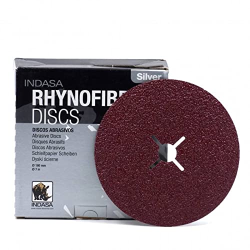 Indasa-Disco Rhynofibre A Argento Ø180 Cr P16