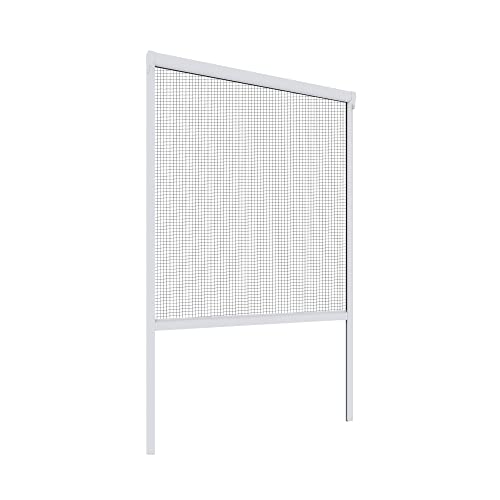 Windhager Zanzariera Basic In Pvc, Zanzariera A Rullo, 130 X 160 Cm, Colore Bianco, 04503