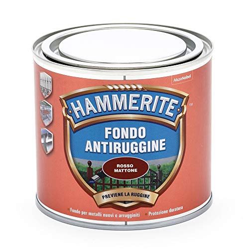 Hammerite Fondo Antiruggine Rosso Mattone 0.500 L
