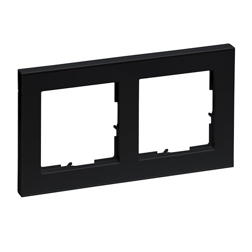 Legrand, Seano+ 765382 - Telaio, Termoplastico Senza Alogeni, Produzione E Imballaggio Sostenibili, Colore: Nero Laccato