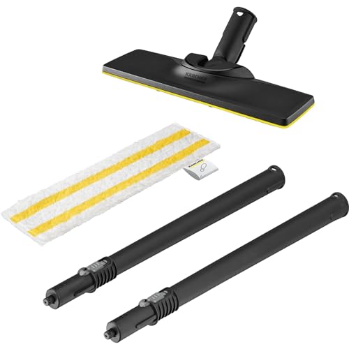 Kärcher Set Bocchetta Pavimenti + Panno In Microfibra Easyfix + Tubi Prolunga Per Pulitori A Vapore Kärcher Sc 1 - Per Pavimenti, Adatti Ad Ogni Tipo
