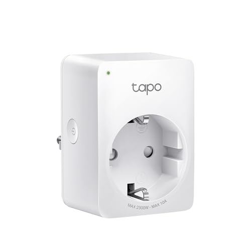 Tapo P100Ma - Matter Mini Presa Intelligente Wi-Fi, Ideale Per Agendare Flirtare/Desligare Ed Economizzare Energia, Se Avete Bisogno Di Hub, Compatibi