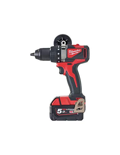 Milwaukee 4933464515 Trapano Compatto 18 Volt 5,0Ah Brushless Valigetta Heavyduty