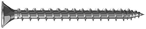 Swg Hox 175 904 020 63 - Vite Per Legno, 4 Mm, 20 Mm, Profilo A T, In Acciaio Inox A2, 25 Pezzi.