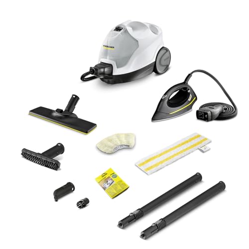 Kärcher Sc 4 Easyfix Iron Pulitore A Vapore,Versione Bianca, Pressione 3,5 Bar, Riscaldamento 4 Min, Potenza 2.000W, Area Di Lavoro 100M², Due Serbato
