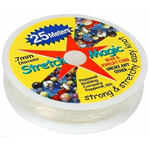 Stretch Magic Cordoncino Trasparente Per Perline, 7 Mm, 25 Metri