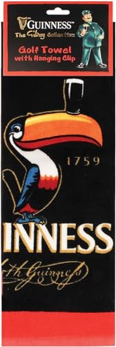 Guinness Asciugamano Da Golf Toucan Con Clip Per Appenderlo