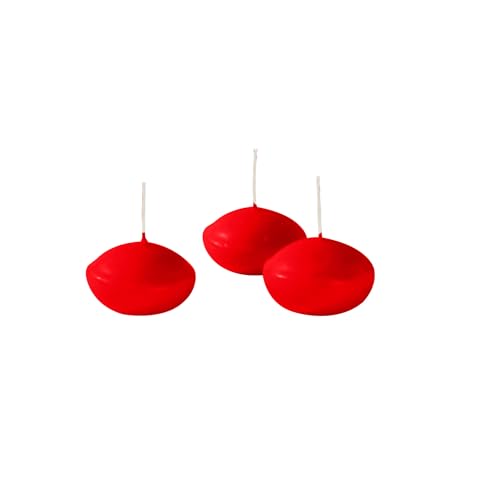 Cereria Di Giorgio Risthò Candele Galleggianti, Cera Di Paraffina, Rosso, 4.5 Cm, 20 Unità