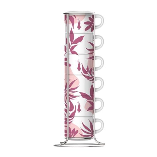 Bialetti Set 6 Tazzine Impilabili Rosa