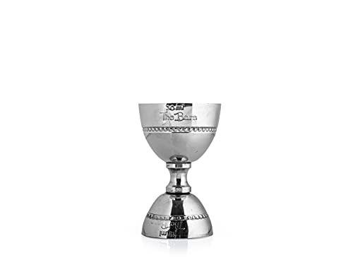The Bars Jigger Misurino Decò, Acciaio Inox, 15/30 Ml, Made In Italy, Grigio