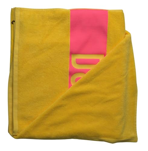 Dsquared2 Telo Mare Unisex Giallo Telo Mare Con Stampa Logo Lettering Uni