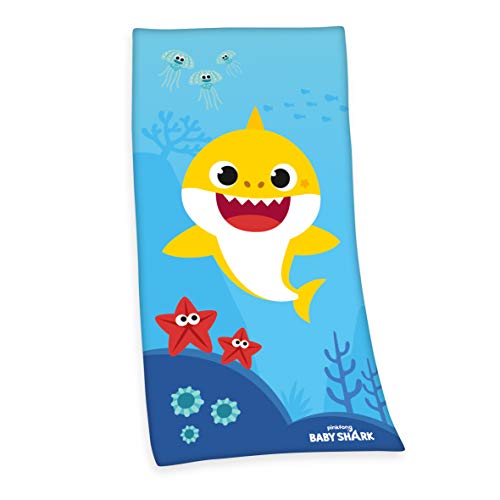 Herding Telo Mare, Baby Shark, 75 X 150 Cm, 100% Cotone/Velour