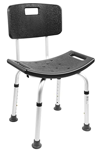 Pepe - Sedia Doccia Anziani, Sedia Bagno Per Anziani, Sgabello Doccia, Sedile Per Vasca Da Bagno Antiscivolo, Sedia Per Doccia Disabili, Sgabello Bagn