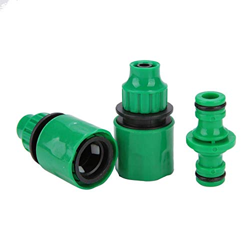 3Pcs 3/8 '' Hose End Connect Connect, Quick Connector Adapter Per Home Garden Hose Repair Tool