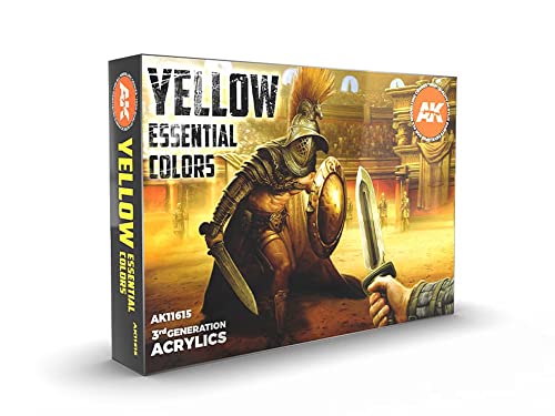 Ak Interactive - Yellow Essential Colors 3Gen Set