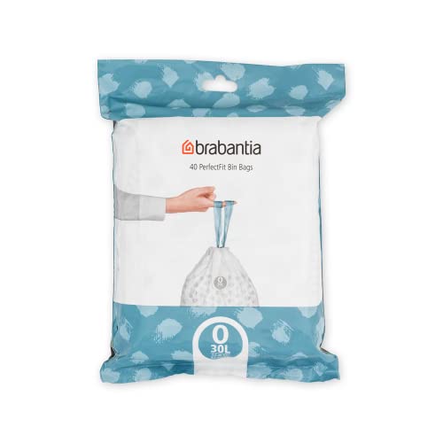 Brabantia Perfectfit Bags, Code O, 30L, 40 Bags
