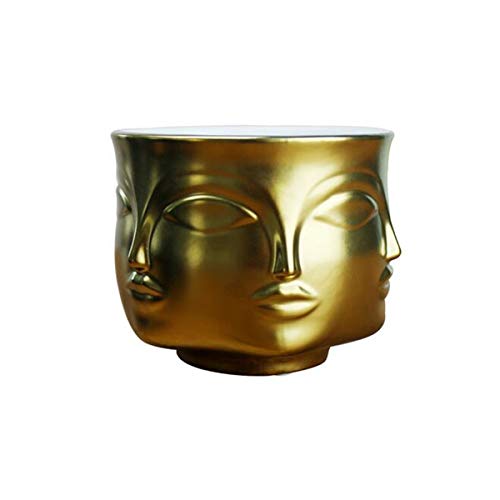 Egbert Moderno Vaso Di Fiori In Ceramica Dora Maar Musa Jonathan Adler Decorazione Testa Figura Design - Oro