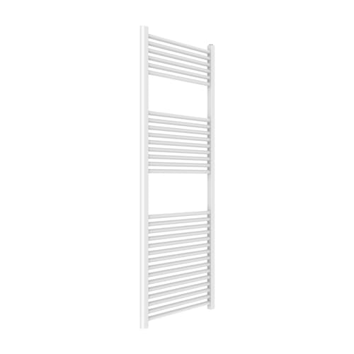 Kiamami Valentina Termoarredo Bagno 55X150 Acciaio Bianco 30 Tubi Orizzontali