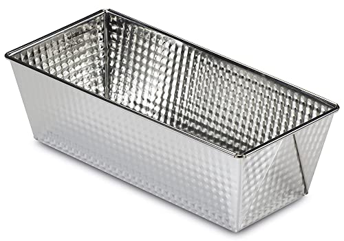 Guardini, Linea Selenia, Stampo 30X11Cm, Banda Stagnata, Per Plumcake, Dolci Soffici, Lievitati E Pane, Argento