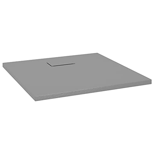 Vidaxl Piatto Doccia In Smc Grigio 90X90 Cm