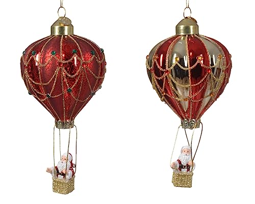 Selezione Cartoleria Varzi Dal 1956 Addobbo Albero Di Natale Mongolfiera Con Babbo Natale Assortiti