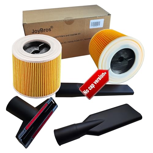 Joybros 2X Filtri A Cartuccia Per Kärcher Wd2 Plus Wd3 Premium Wd3S Wd3P Filtro 6.414-552.0 6.414-772.0 6.414-547.0 3X Ugelli Kit Accessori Ricambio