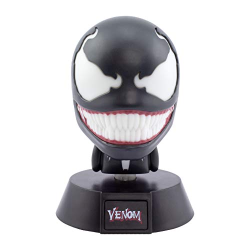 Mini Lampada Da Comodino Marvel, Venom Icon Light, 10 Cm Nero