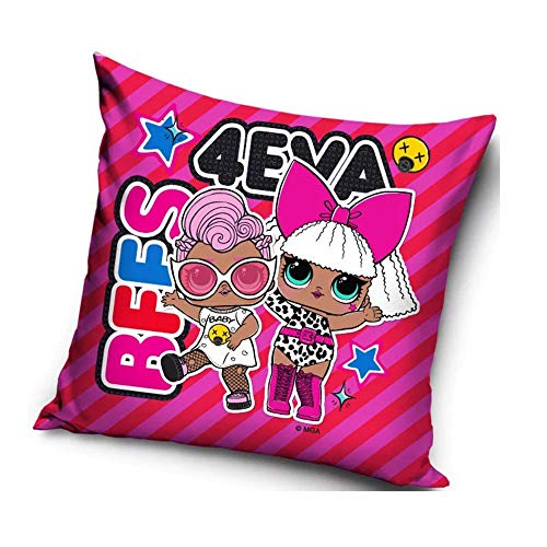 Carbotex Federa Copri Cuscino In Microfibra Stampata Ufficiale Lol Surprise 40X40 Cm 3216 Multicolore 40_X_40_Cm