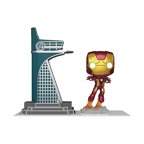 Funko Pop! Town: Avengers: Age Of Ultron - Avengers Tower Con Iron Man (Glow-In-The-Dark) Figura In Vinile Px