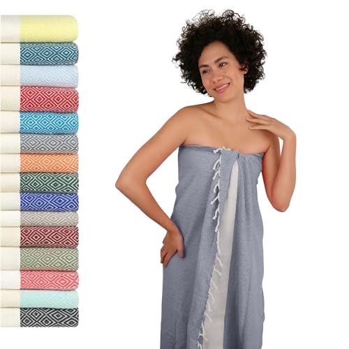 Asciugamano Mare Grande, Teli Mare Cotone Spiaggia, 100X200 Telo Mare Donna Uomo | Fouta Beach Towel Pareo, Sauna Da Casa Finlandese, Telo Picnic Cope