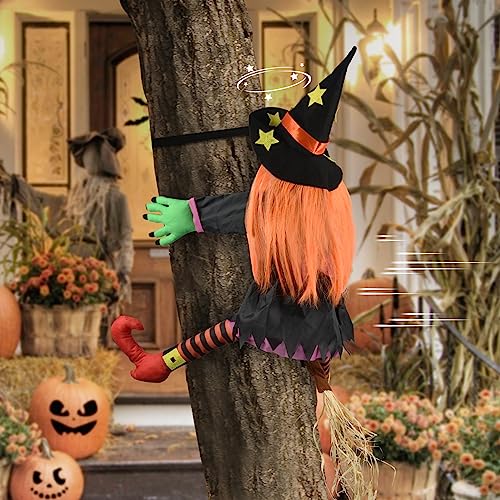 Timiyou Halloween Decorazioni, Decorazioni Per Streghe Di Halloween, Halloween Strega Che Si Schianta,Decorazioni Per Porte Di Halloween, Ornamenti Pe