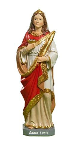 Paben Statua Santa Lucia In Resina Cm. 19,5