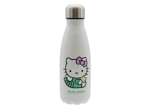 Cyp Brands Hello Kitty, Sanrio, Bottiglia, Bottiglia D'Acqua, Tanica, Borraccia Oroscopo, Scorpione, 550 Ml, Colore Bianco, Prodotto Ufficiale