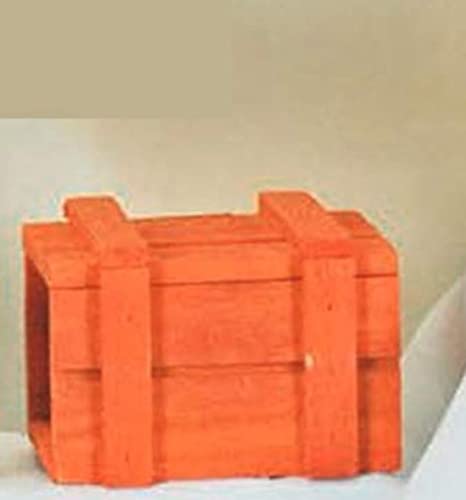 Oggettistica Per Bomboniere 12 Pezzi Cassetta Baule In Legno Arancione Portaconfetti Bomboniera