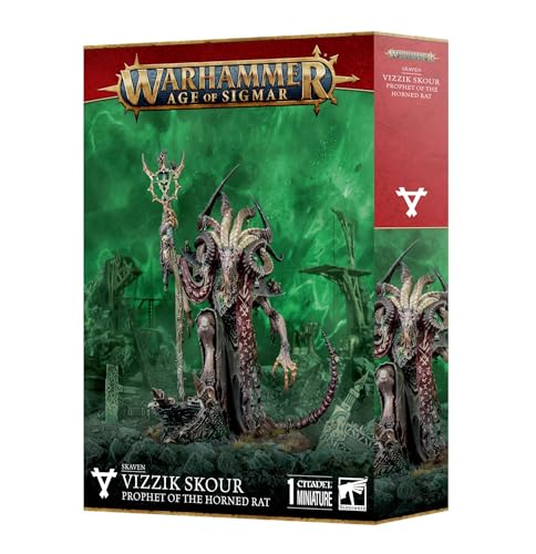 Games Workshop - Warhammer - Age Of Sigmar - Skaven: Vizzik Skour Profeta Del Ratto Cornuto