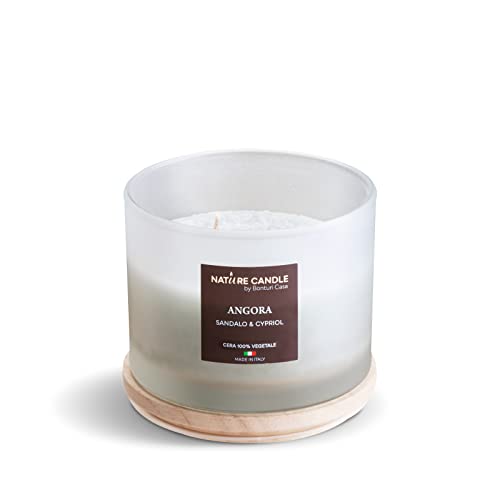 Nature Candle Linea Atelier 380G - Angora - Sandalo E Cypriol