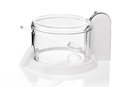Guzzini Forme Casa 165054-11 Formaggera, Plastica, Bianco, Diametro 15 Cm, 15Cm
