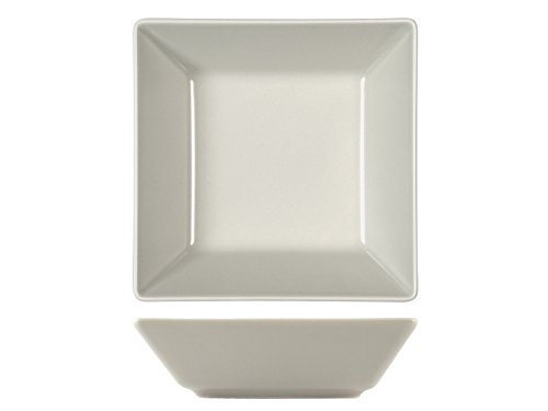 H&H Boston Piatto Fondo, Tortora, Quadrato 17 X 17, Stoneware