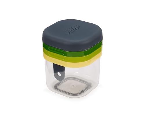 Joseph Joseph Multi-Prep Mini, 3-In-1 Affetta Verdure, Frutta E Tagliauova Multifunzione Manuale, Con Contenitore