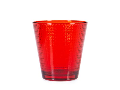 Pasabahce Borcam Set 6 Bicchieri Generation Vetro Colore Rosso Cl25