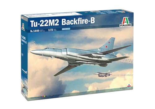 Italeri 1440 Tu-22M2 Backfire-B, Kit Modellino Militare In Plastica Da Montare Scala 1:72 (Skill 3)