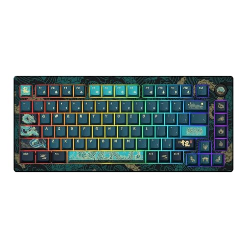 Akko Mod 007B V3 He Year Of The Dragon Gaming Tastatur - Cream Yellow Magnetic Switches (Ansi)