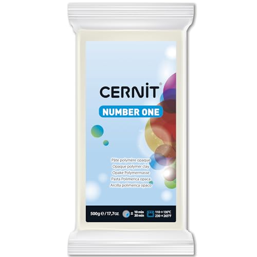 Cernit - Argilla Da Manipolare, 500 G Opaque White