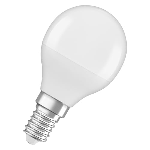 Osram Lampada Led Led Superstar Classic A Forma Di Mini Sfera Con Tre Scene Luminose: Relax, Active, Sleep. In Plastica Satinata, 4,9W, Attacco E14, T