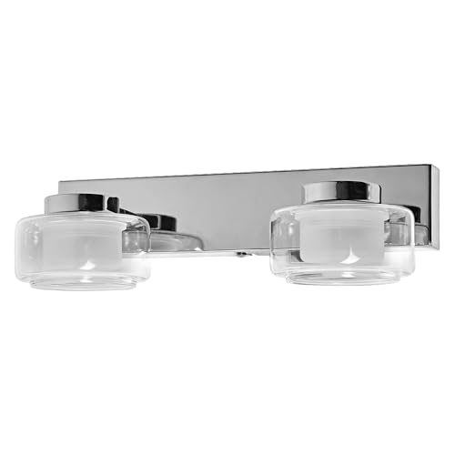 Ledvance Orbis Flame Lampada Da Parete E Soffitto Con Led, Cromo, 11W, 700Lm, 3000/4000K,(Bianco Freddo/Bianco Caldo), Protezione Ip44 Contro Corpi Es