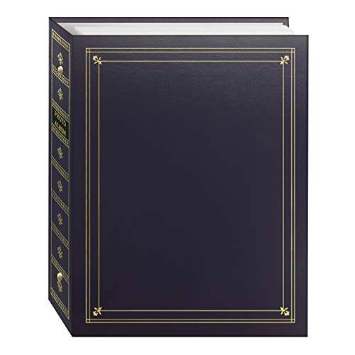 Pioneer - Album Fotografico A 3 Anelli, Con Copertina In Similpelle Color Blu Baia, Con Accenti Dorati, Per Stampe Da 10 A 10 Cm, 15 X 10 Cm