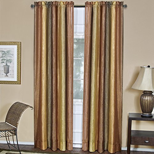 Achim Home Decor - Tenda Per Finestra Semitrasparente Con Filtro Della Luce, 213 Cm Di Lunghezza, 127 Cm Di Larghezza, In Morbido Poliestere, Per Came