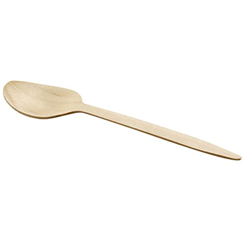 Cucchiai In Legno Di Betulla 16 Cm 100 Pezzi.
