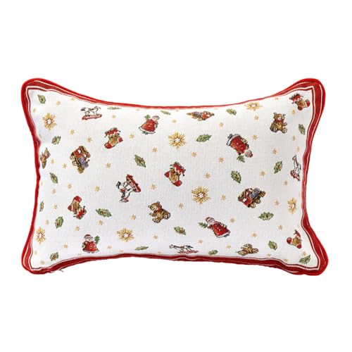 Villeroy & Boch – Toy'S Fantasy Cuscino Reversibile Gobelin, Cuscino Motivo Babbo Natale, Multicolore, 32 X 48 Cm, Cotone, Lavabile In Lavatrice