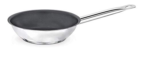 Pardini Padella Antiaderente Albergo, Inox, 40Cm, Grigio